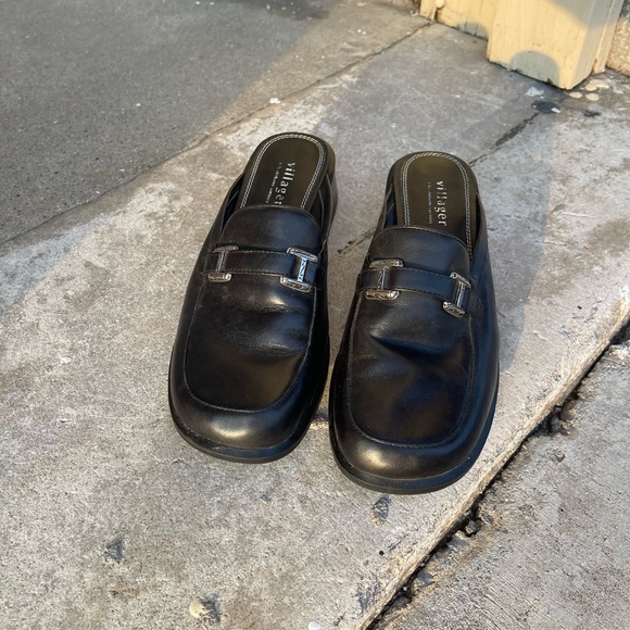 Gorgeous Black Leather Villager Mules - Size 7 - Picture 4 of 11